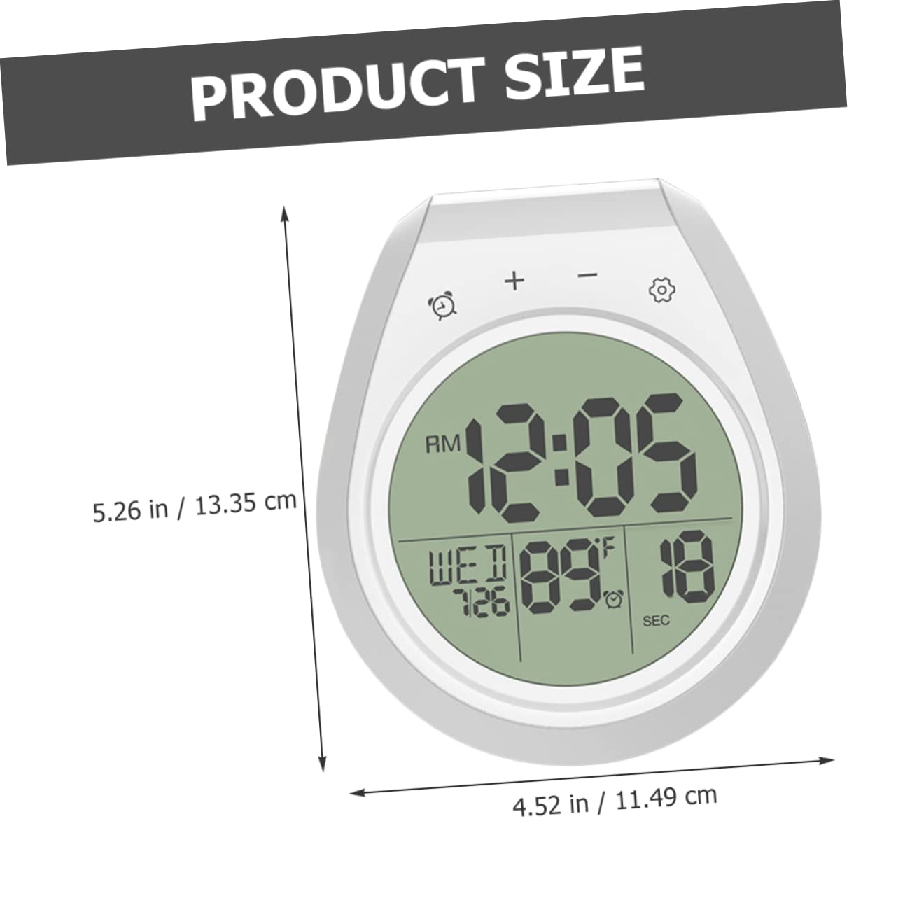 Alipis Wall Clock Cup and Temperature Gauge Easy Installation for Bathroom Kitchen Outdoor Use Stylish Decorative Clock for Home and Timely Functionality