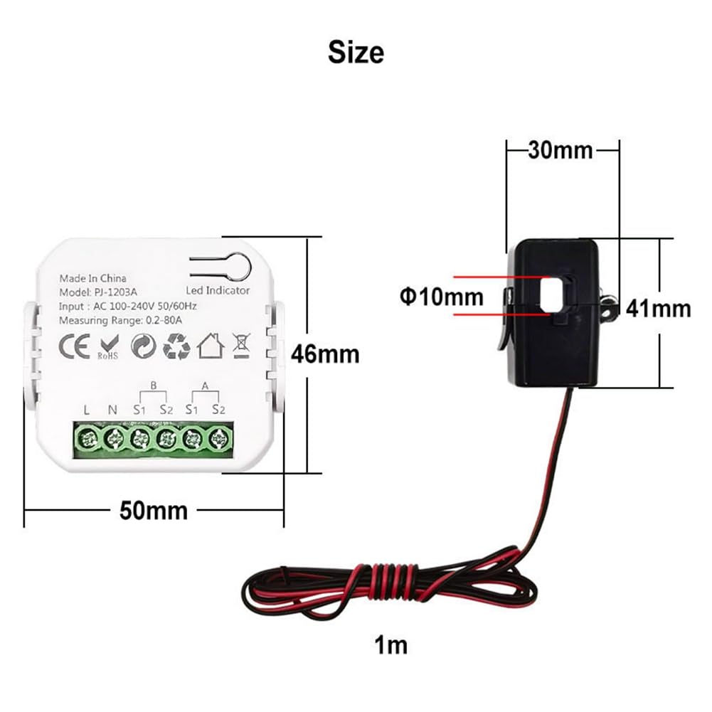 Miernik ZigBee inteligentny dwukierunkowy monitor zasilania do