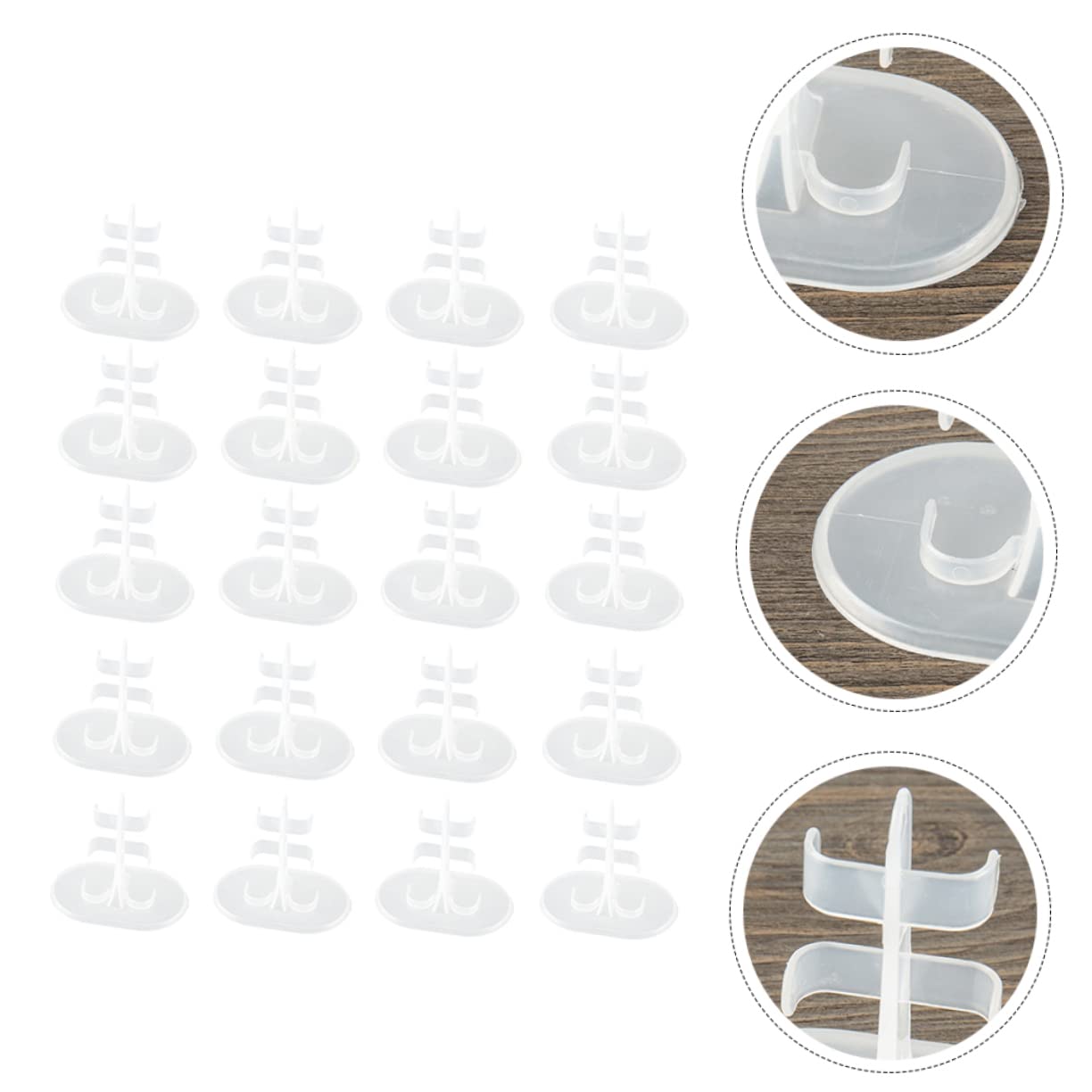 WHAMVOX 20pcs Doll Display Stand Doll Holder for Creative Play and Enhancing Imagination Present for Little