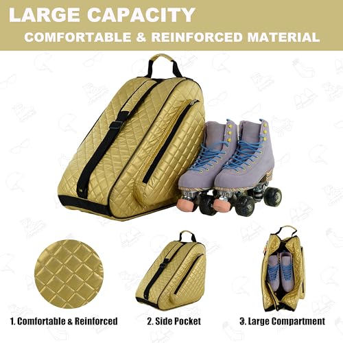 Image of HEXIFUL Skate Bag for Ice, Inline, Roller & Quad Skates - Kids & Adults