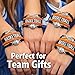 Infinity Collection - Adjustable Basketball & Infinity Charm Bracelet (Black & Orange) - Gift for Coach, Team and Players - Fits Small to Large Wrists