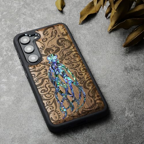Gravure en bois coque Galaxy S23 Plus compatible Samsung étui