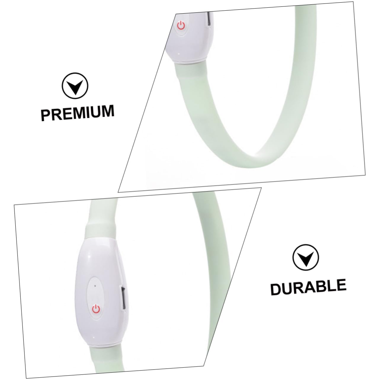 Toddmomy 3juegos Collar Led USB Recargable para Collar Luminoso y para Seguridad Nocturna