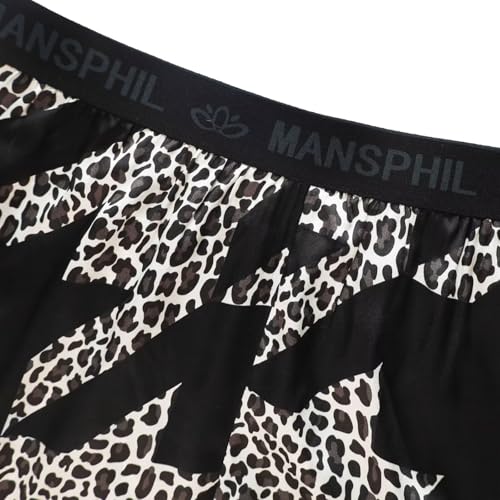 MANSPHIL Printed Silk Boxer Short for Men, Premium 6A Grade 22 Momme Mulberry Silk4