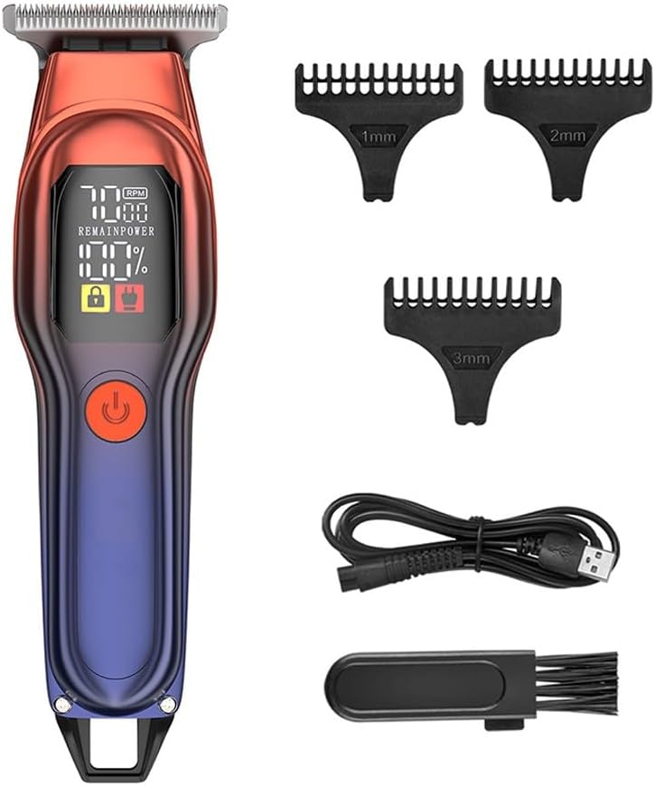Home Speed Adjustable Electric Hair Clipper with Intelligent Digital Display Screen for Cutting