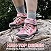 R CORD Hiking Boots Kids Hiking Shoes Girls Outdoor Adventure Trekking Shoes Anti-skid Sneakers Steel Buckle Durable Comfortable Pink 1 Little Kid