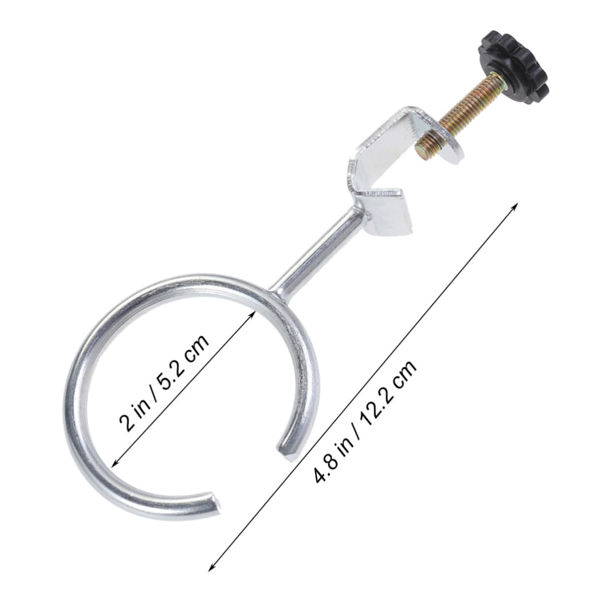 FUNOMOCYA Retort Ring Clamp Retort Experiment Equipment Lab Stand Laboratory Support Ring Stand Clamp Silver