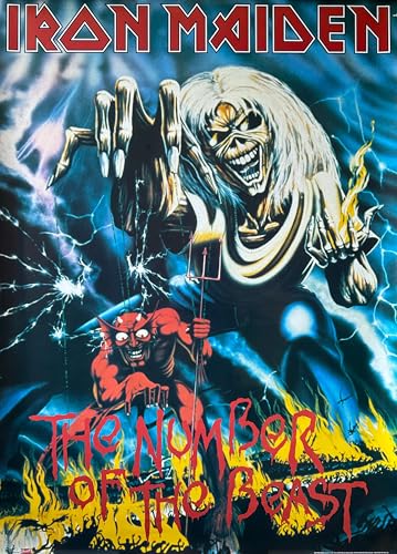 Affiche Iron Maiden 64X90Cm le cadeau parfait pour fan de heavy metal