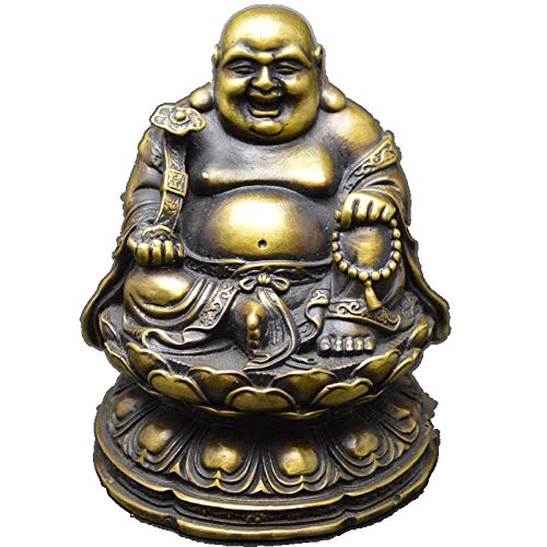 Figurines en cuivre pur Maitreya cadeau idéal bonheur et chance