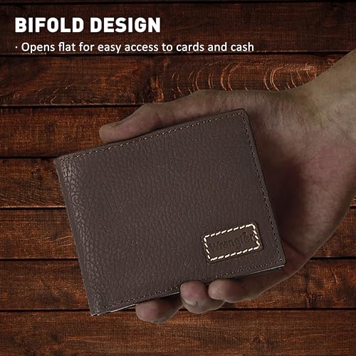 Image of Wrangler Bifold Wallet for Men, Genuine Leather, Gift for Him | Gift for Him