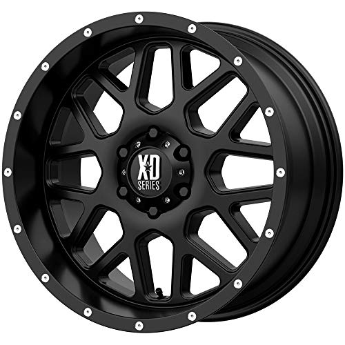XD Wheels Xd820 Grenade Satin Black Wheel with Alloy Steel (18 x 9. inches /5 x 78 mm, 18 mm Offset)