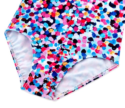 Image of Girls Swimsuit One Piece Bathing Suit with Adjustable Straps Cute Little Kids Swimming Suits Beach Swimwear 4T-12