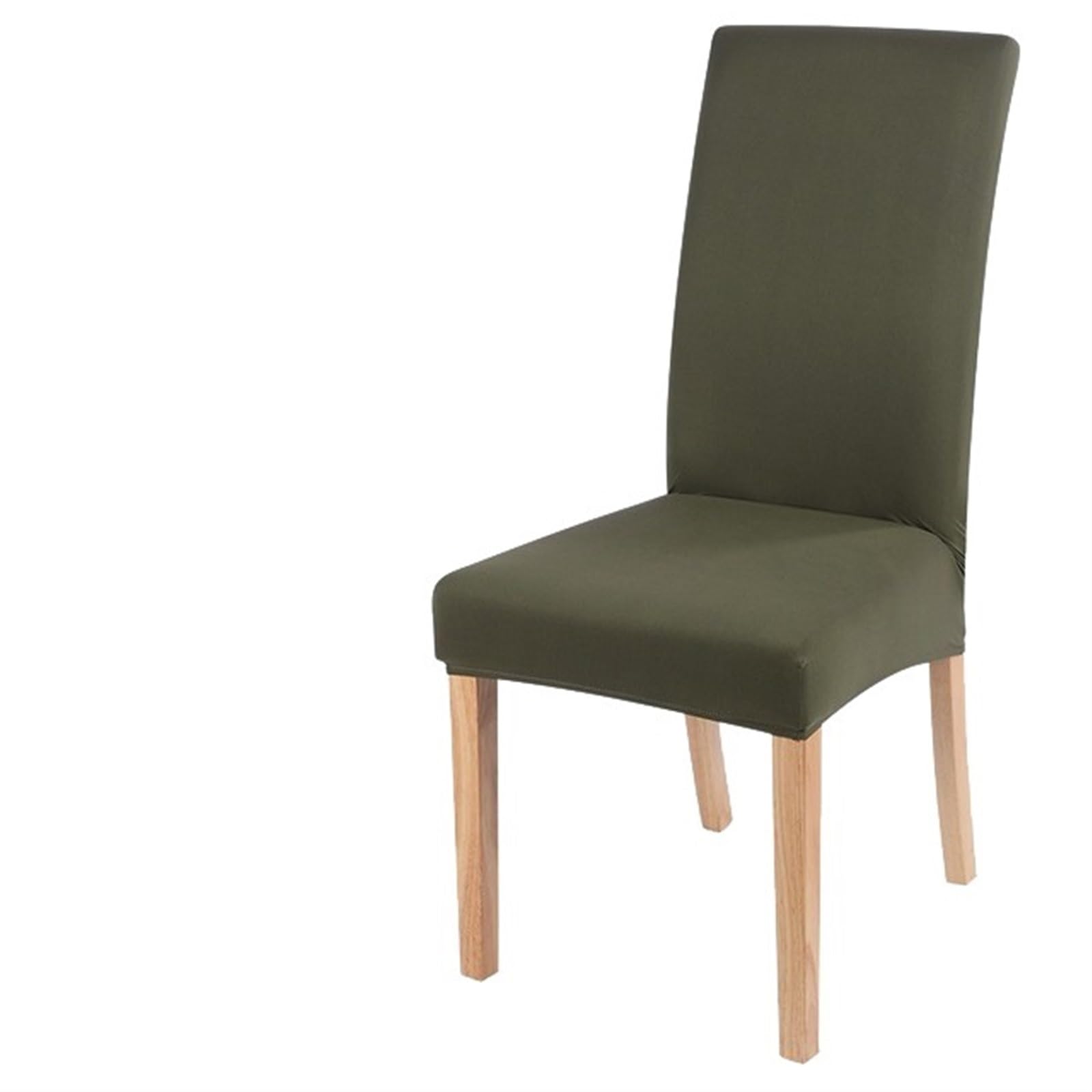 Chair Covers Elastic solid color Chair Cover Home Spandex Stretch Slipcovers Chair Seat Covers For Kitchen Dining Room Wedding Banquet Home (Color : Grey-green, Size : Universal Size)