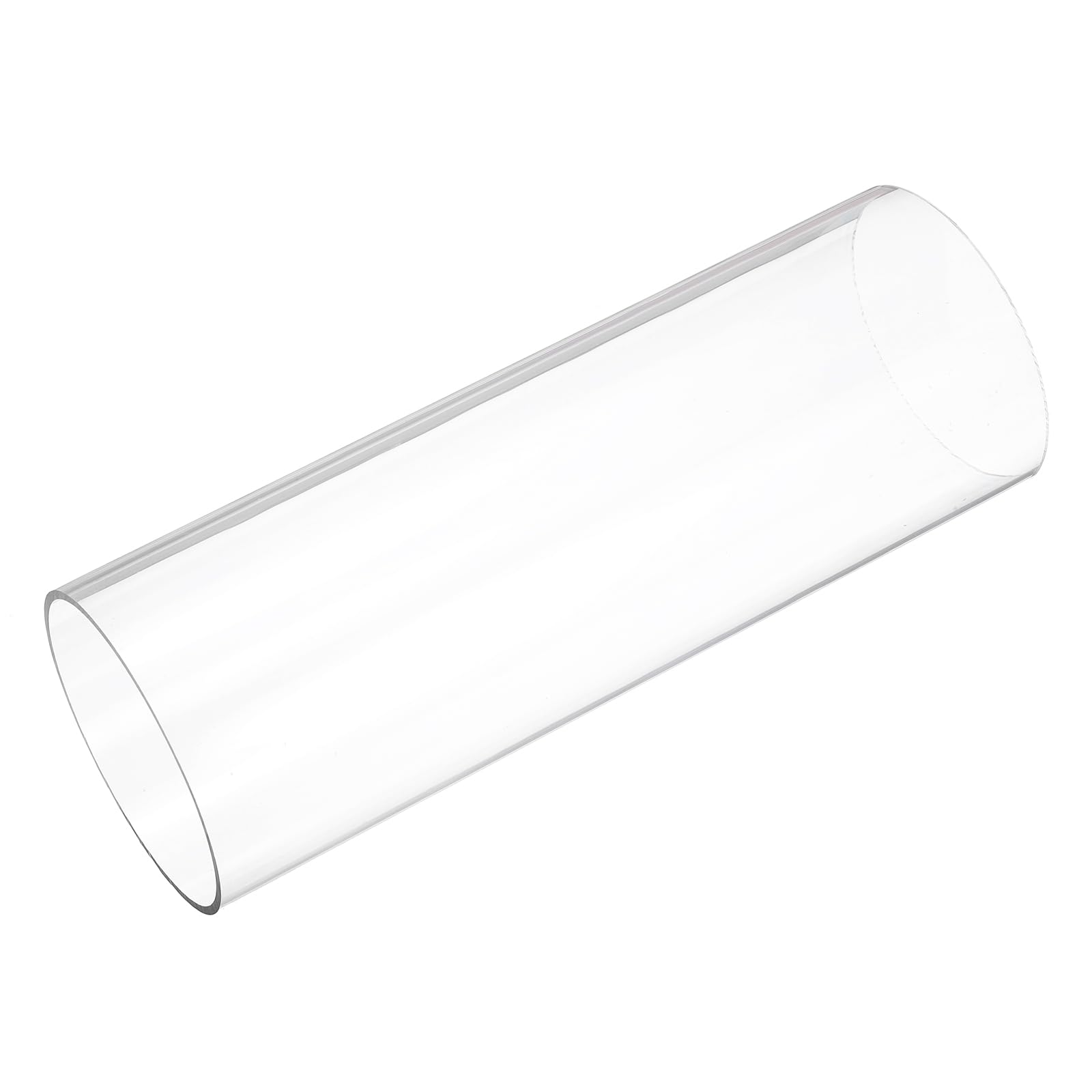 uxcell 2pcs Clear Rigid Tubing 4 1/16"(104mm) ID x 4 5/16"(110mm) OD x 1Ft(305mm) Length Round Plastic Polycarbonate Tube