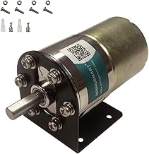 High-Torque Bringsmart 12V DC Geared Motor (10 RPM) with 37mm Gearbox and Centric Output Shaft