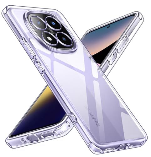 ivoler Anti Amarillo Clara Funda para Xiaomi Redmi Note 14 Pro Plus 5G (No para Redmi Note 14 Pro 5G), [Protección Militar] Carcasa Bumper Teléfono Antigolpes Transparente Anti arañazos PC Duro Case