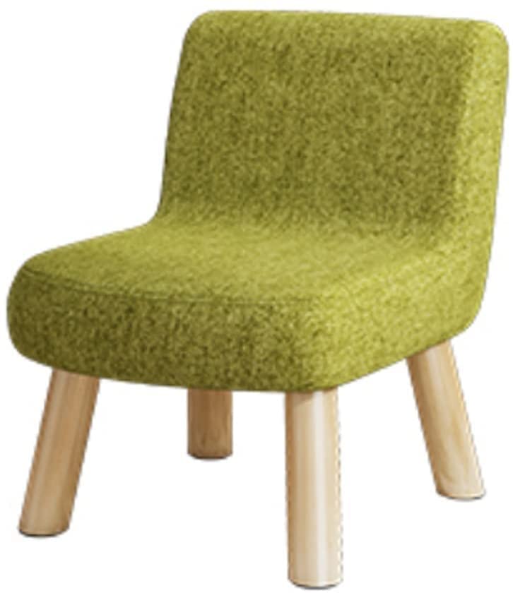Tabouret en tissu de couleur unie et bois noble stable durable