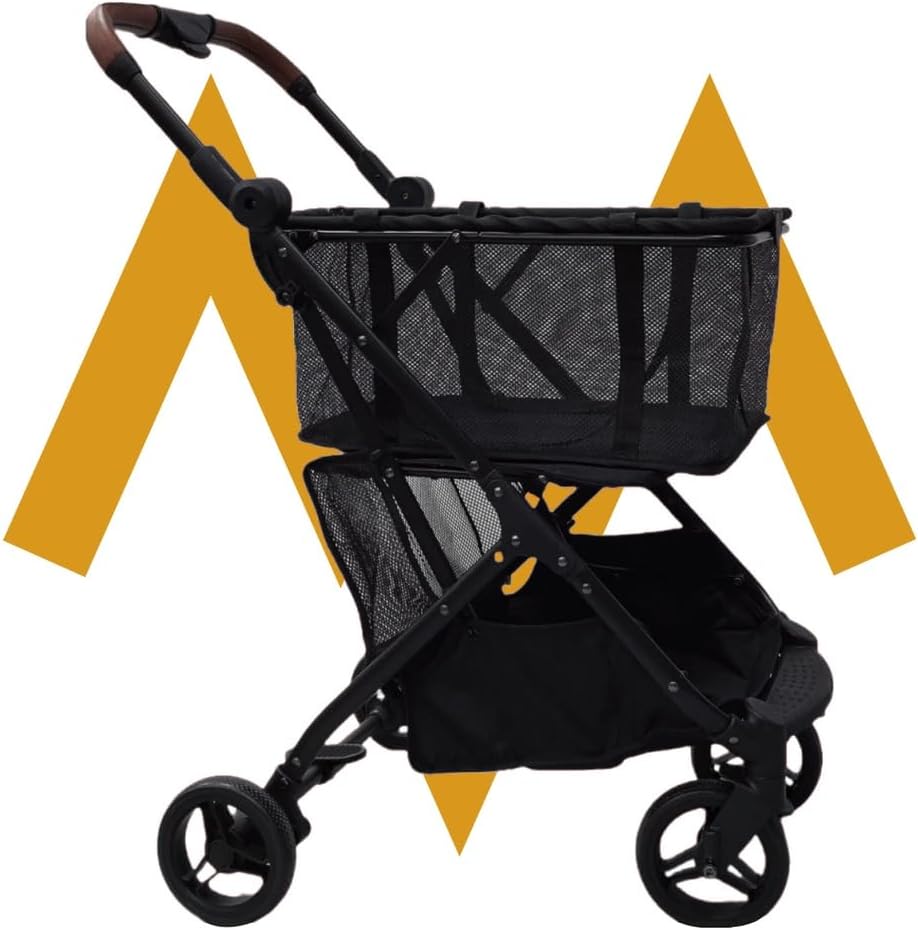 7MD Shopping Cart Foldable Heavy Duty Large Capacity 360° Rotating Wheels Portable Multi Purpose Dolly |FSC-5535B|