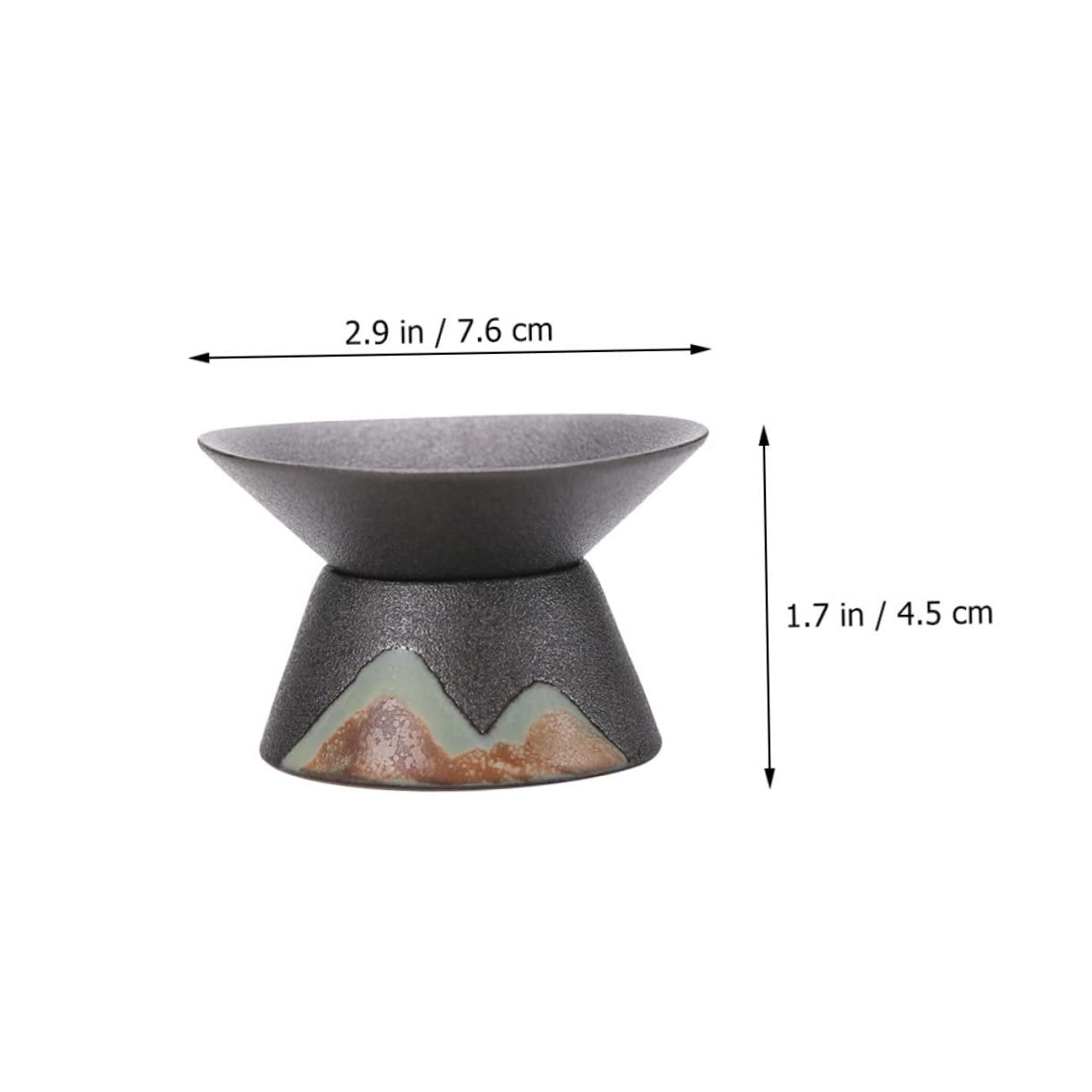 OUNONA 3piezas Colador De Té De Cerámica Filtro Delicado Para Infusiones Para Uso Doméstico y Reuniones Diseño Práctico y Compacto Alta Densidad Para Filtrado