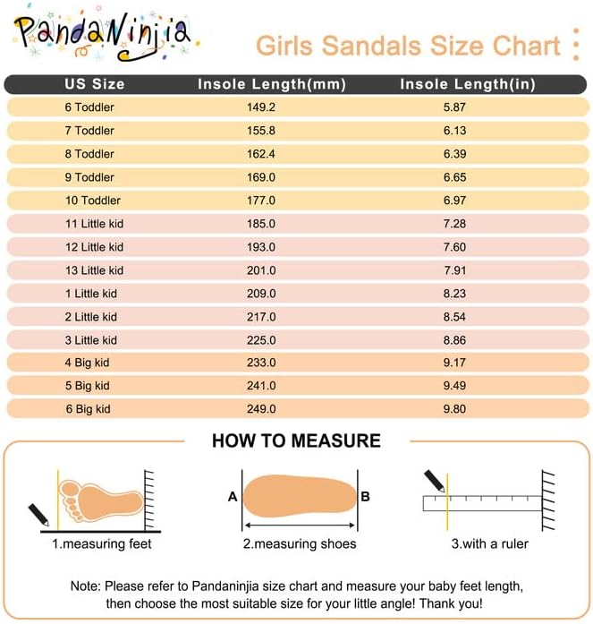 PANDANINJIA Girls Sandals Monica Summer Open Toe Flats Shoes Dress Sandals for Toddler Little Kid Big Kid - Image 6
