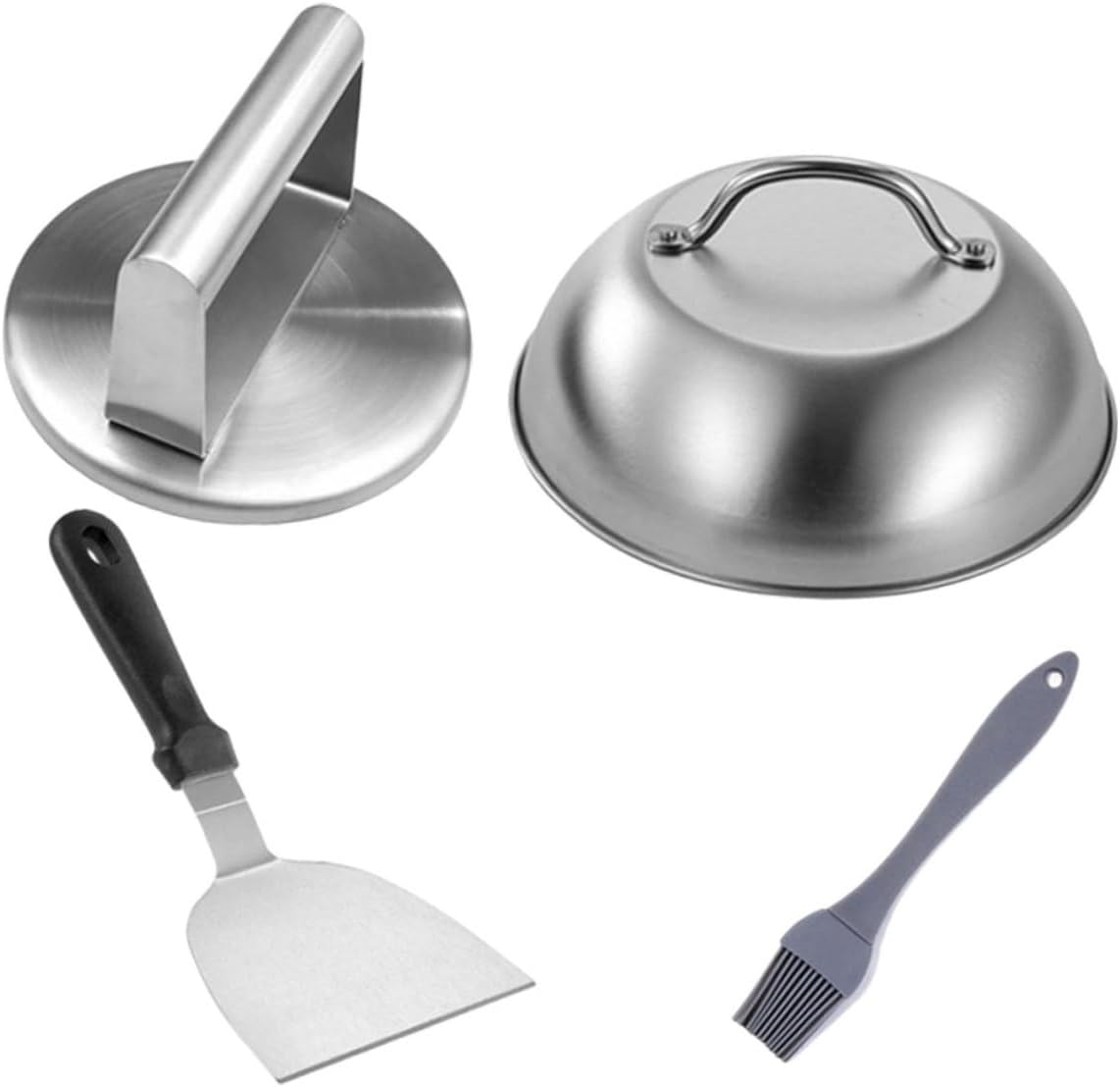 1set Stainless Steel Burger Press for Patties Easy to Clean Meat Presser Tool for BBQ Grilling and Outdoor for Stuffed Burgers and Meat Pies