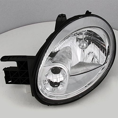 AKKON - For Dodge Neon OE Replacement Chrome Bezel Headlights Driver/Passenger Head Lamps Pair New