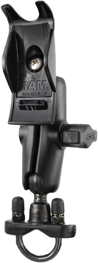 Ram Mount Handlebar Rail Mount with Zinc Coated U-Bolt Base for the Garmin StreetPilot c310, c320, c330 and c340