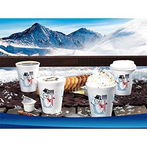 Thermobeker, EPS 0,2 l Ø 7,9 cm 9,1 cm wit"sneeuwman" aantal: 50 stuks hete drankbekers, glühweinbekers, wegwerpbeker, feestdrinkbeker, ToGo-beker - Afbeelding 4