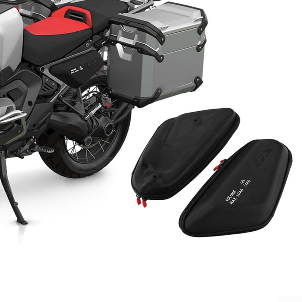 EasyByMall Sacoche de support latéral pour moto, 2 pièces de poche latérale pour cadre pour BMW pour R 1300 pour GS pour Adventure 2024-2025 Imperméable et anti-poussière