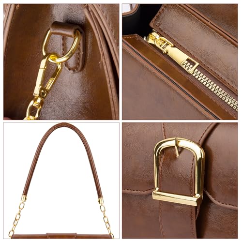 Image of Shoulder Bag for Women, Faux Leather Women's Shoulder Handbags, Fashionable Tote Purses for Women