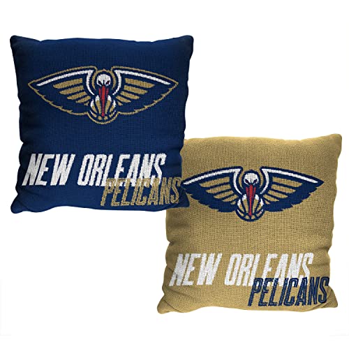 Northwest NBA New Orleans Pelicans Reverb 20 x 20 Double Sided Jacquard Accent Throw Pillow
