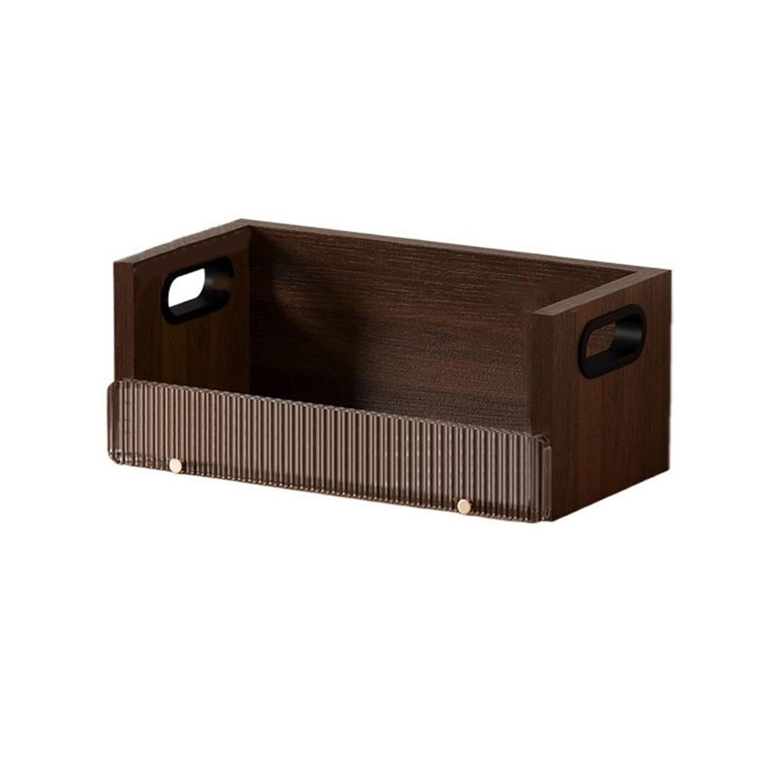 B3F7M4R9J2 CD stand Retro Open Wooden CD Record Rack with ‌Acrylic Dividers Albums Storage Shelf