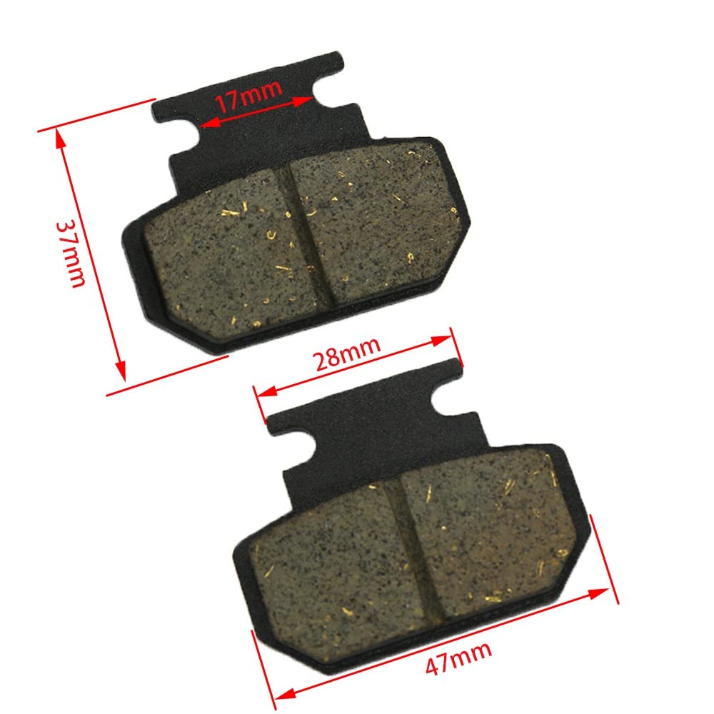 Pièces Détachées pour Scooter Chinois Halei Plaquette Frein Avant Et Arrière Étrier Frein Plaquette Frein Vélo Électrique Scooter Électrique Pads Frein (Size : 1 UK)