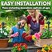 Spooky Fluttering Solar Hummingbird Garden Stakes Decorative 3 Pcs - Halloween Hummingbird Solar Garden Stakes for Haunted & Trick‑or‑Treat Pathways, Bright & Colorful Feathers (Battery NOT Included)