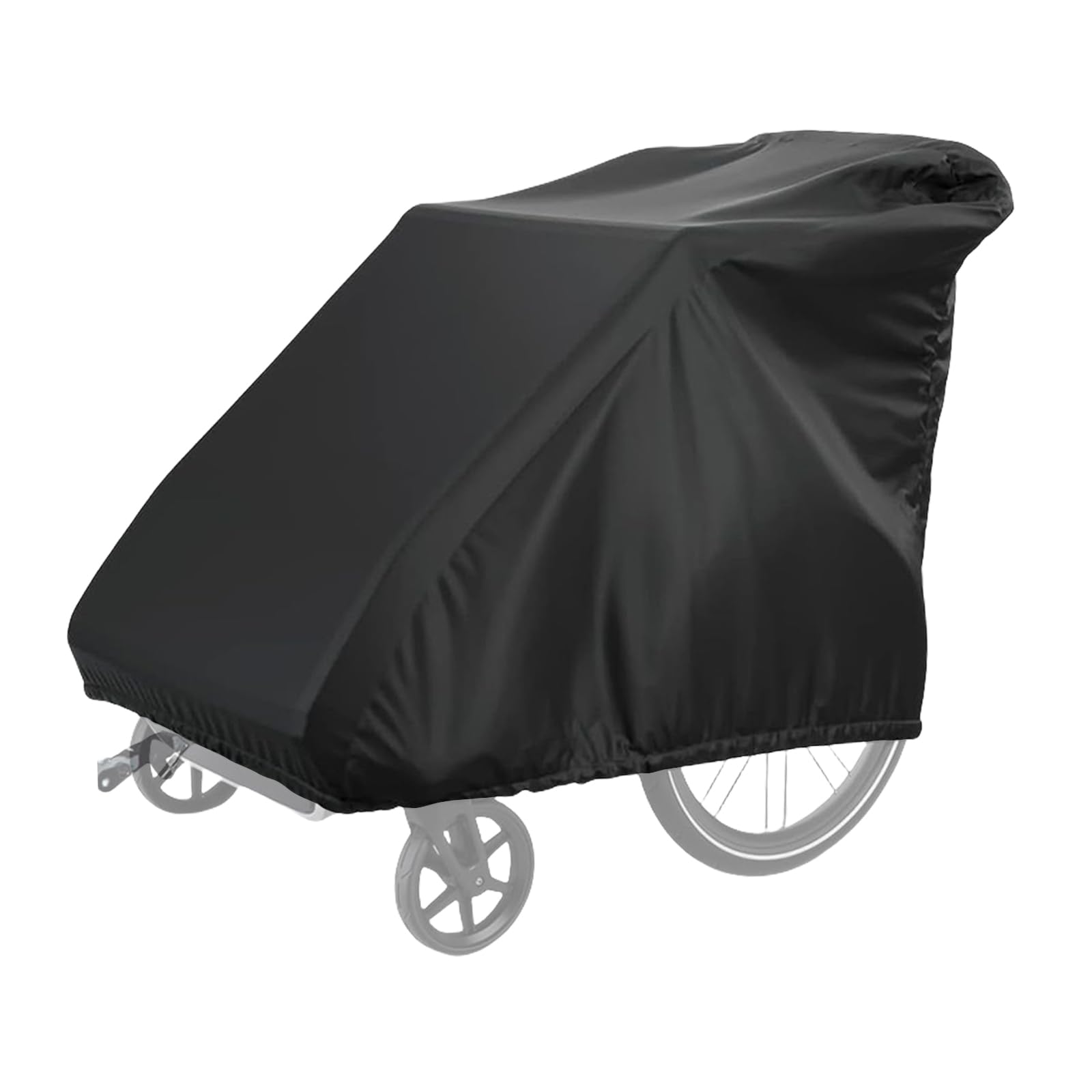 Sporgo Telo di copertura pieghevole per rimorchi di biciclette: impermeabile, protezione UV, copertura per rimorchio per bicicletta, 420D Oxford, accessorio per rimorchi per cani (140 cm x 99 cm x 84