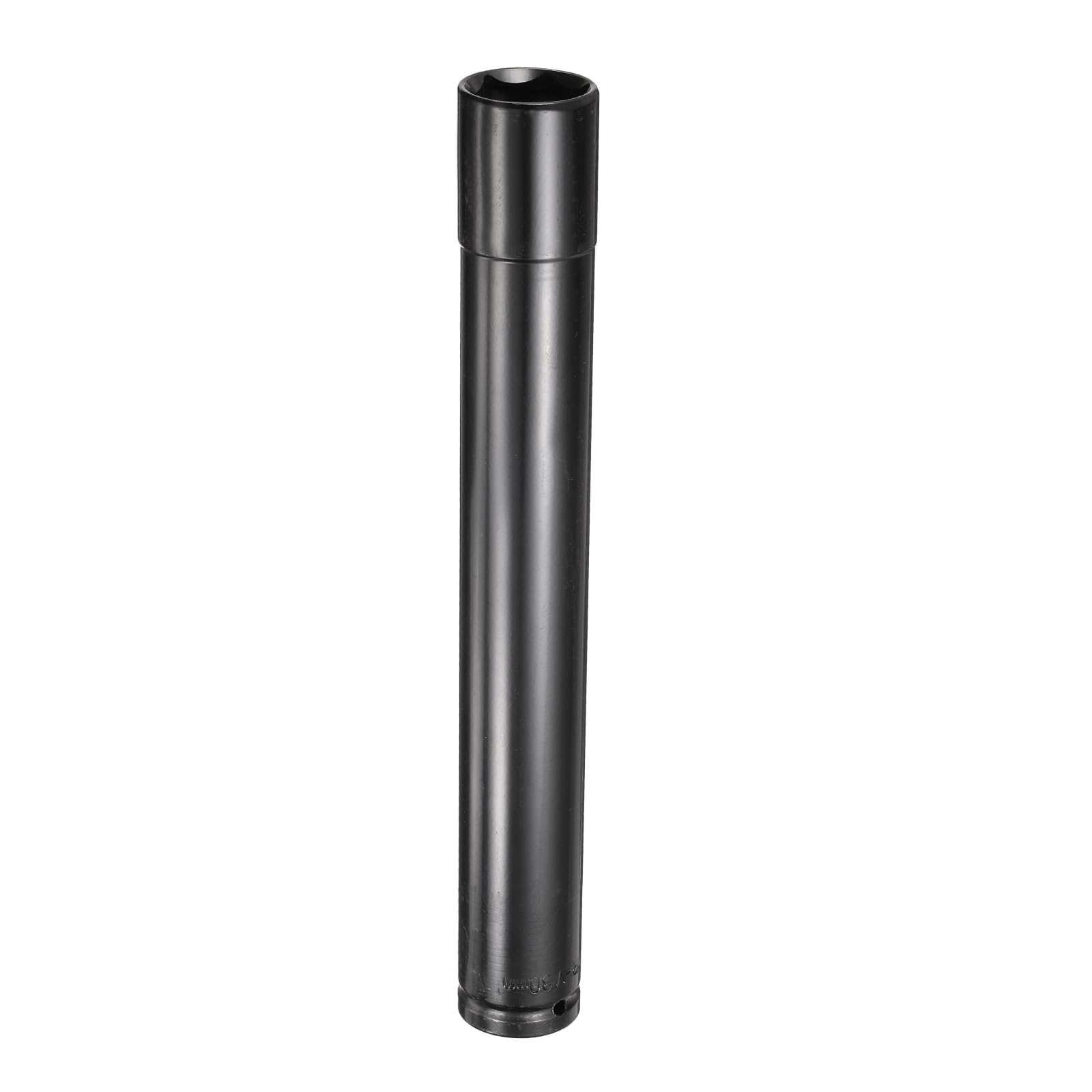sourcing map 6-Point Deep Impact Socket 1/2" Drive 30mm Metric Socket 11.7" (296mm) Extra Long Heat-Treated 45# Steel for Home Auto Spindle Axle Hex Nuts Bolts Repair, Black