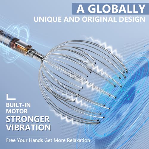 Winyoung Massageador elétrico de couro cabeludo – Ferramenta elétrica inovadora para arranhar cabelo