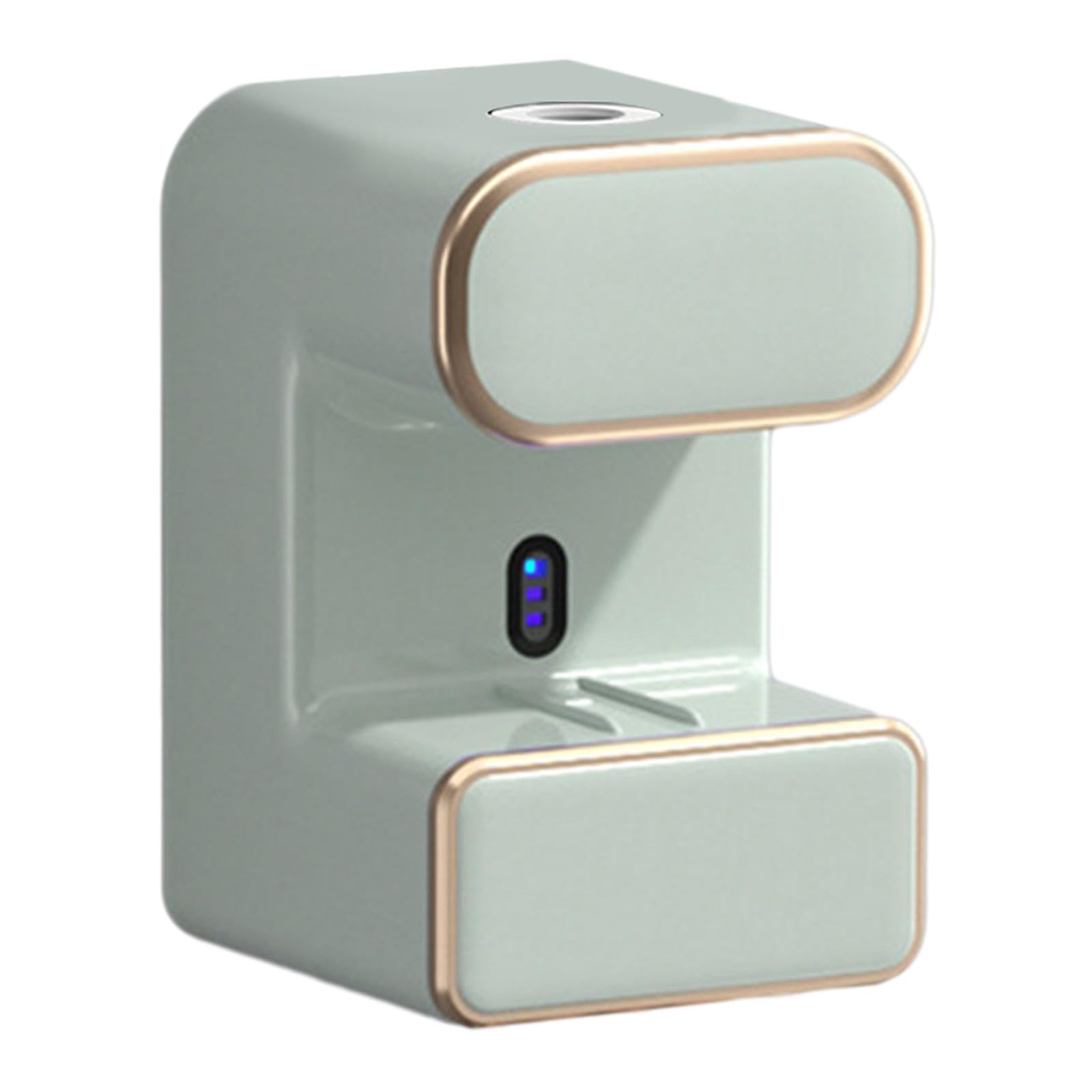 Dispensador Automático de Pasta de Dientes, Soporte para Cepillos de Dientes, Dispensador de Pasta de Dientes de Pared, Accesorio de Baño con, Verde con luz, Individual
