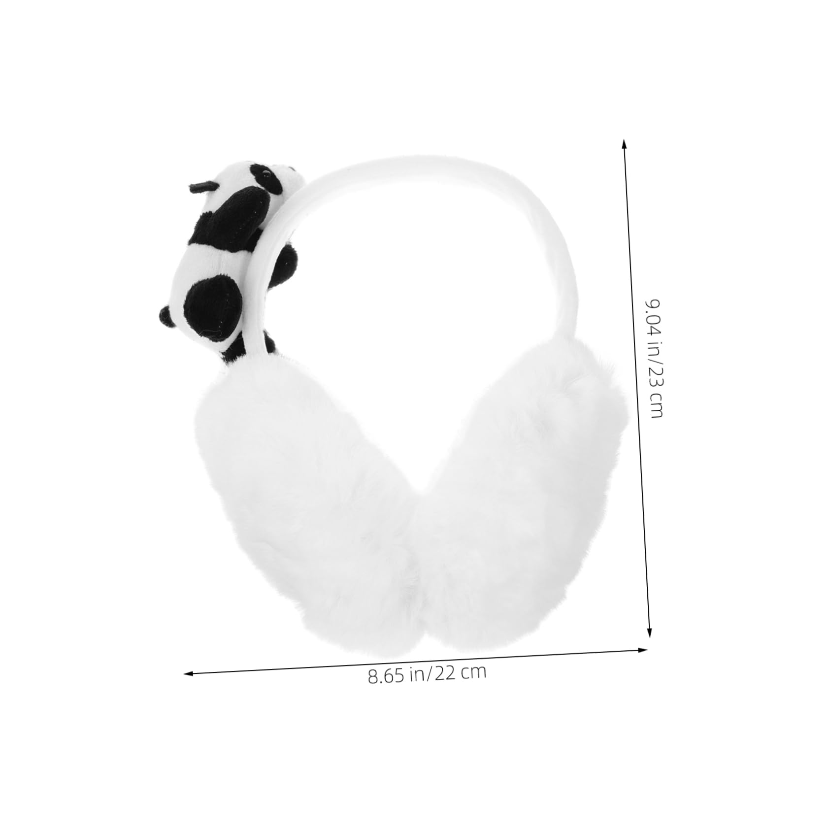 Didiseaon Cute Winter Ear Muffs for Women Panda Design Ear Covers Warmth for Cold Weather Activities