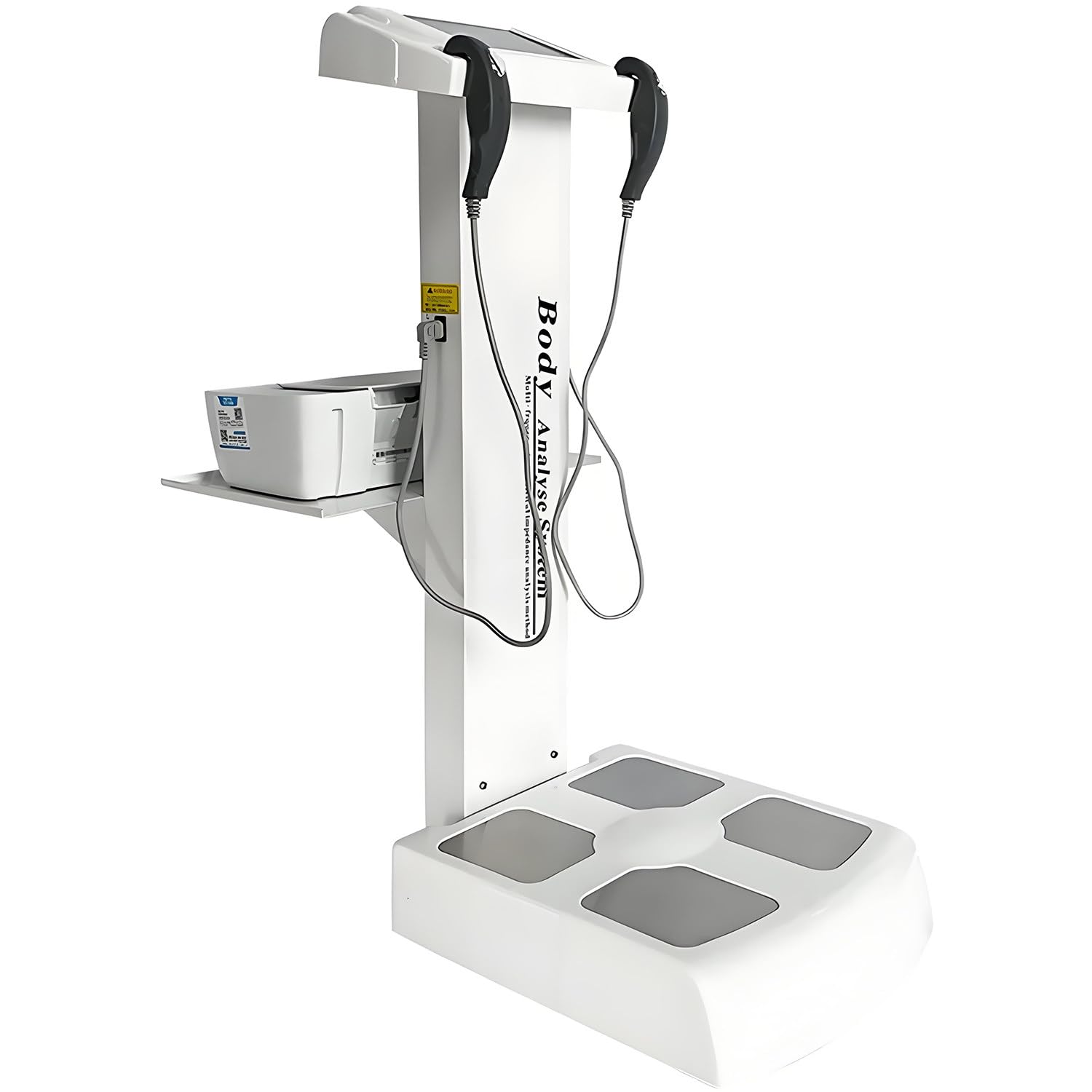 Professional 3D Scanner Analyzer Body Composition Analysis Height Weight Body Fat Percentage Visceral Fat Test, Body BMI Measuring Body Element Detection Composition Analyzer with Printer White