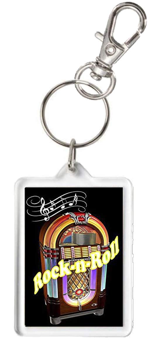 Kazkeyz By Kazmugz Multicolor Rock N Roll Juke Box, Wurlitzer, Novelty Keyring, Keychain, Rock And Roll Gift For Rockers