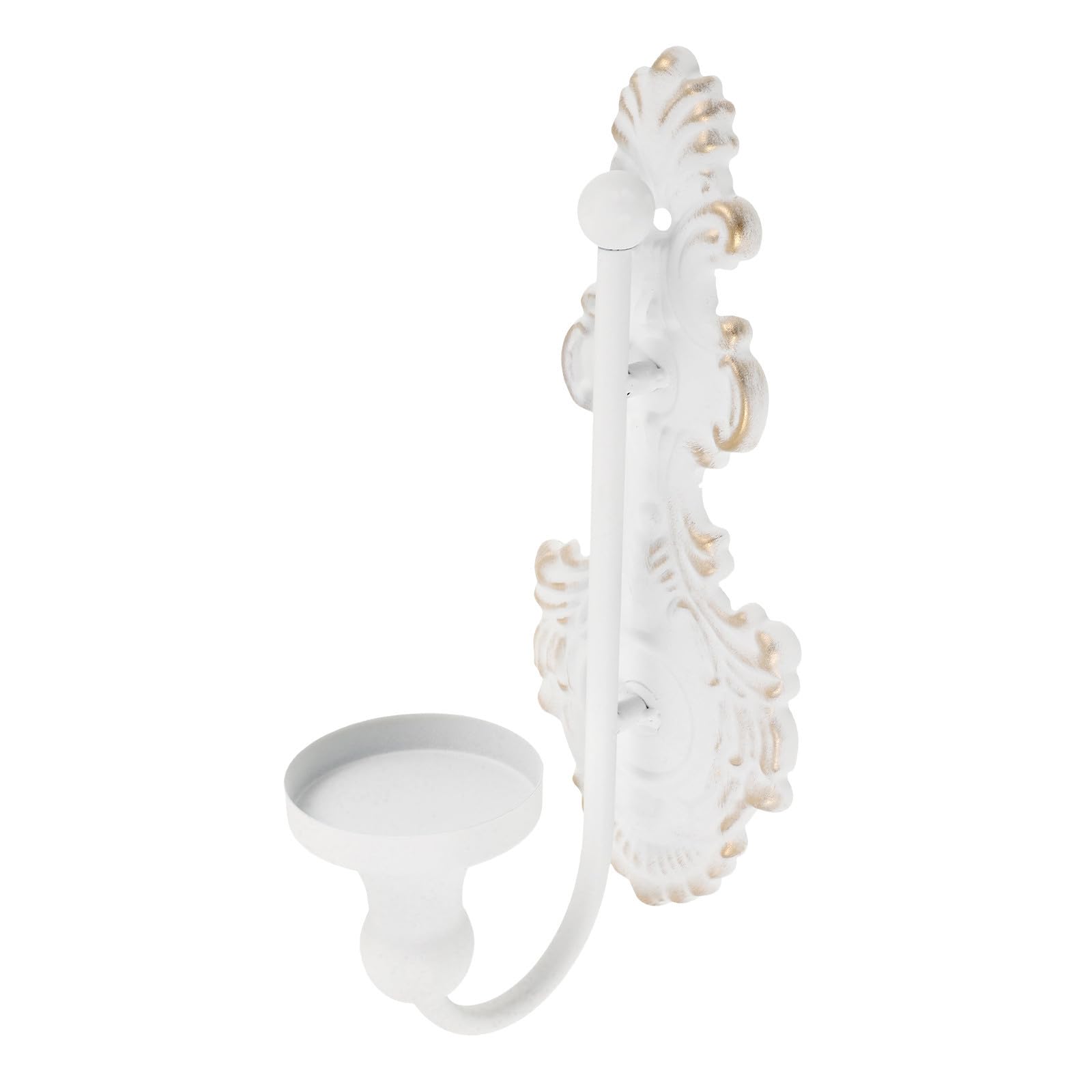 Candelabro de pared Ciieeo en hierro blanco con un encanto vintage europeo único