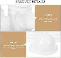 Vista 5 de ABOOFAN 10 piezas de mini sombrero de construcción en miniatura, casco de seguridad para animales pequeños, tapas duras para mascotas, pollo