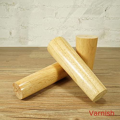 Patas de madera para muebles de 10 cm, juego de patas de repuesto cónicas para sofá y cama 5