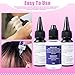 V Light Hair Extensions Glue 20g*2, UV Adhesive for Extensions, 30ml Glue Remover Solution, Professional Bonding and Removal Kit for Seamless Hair Application