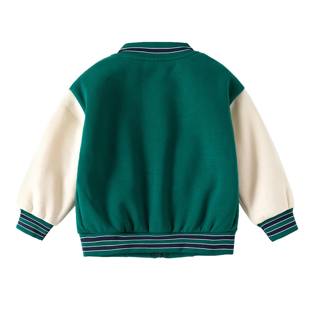 Hopscotch Boys Polyester Blend Waist Length Jacket In Green Color For Ages (4-5 Years) - Image 2 thumbnail