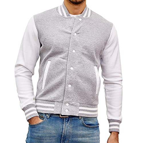 Subliminal Mode - K497 College Teddy zweifarbig, K497 grau/weiß, XX-Large