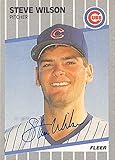 Sports Memorabilia Autograph Warehouse 248860 Steve Wilson Autographed Baseball Card - Chicago Cubs 1989 Fleer - No. U82