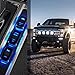 Nilight Cooling Fans Rocker Switch Led Light Bar 5Pin Laser On Off SPST switches 20A/12V 10A/24V Blue with Jumper Wires Set for Cars Trucks RVs