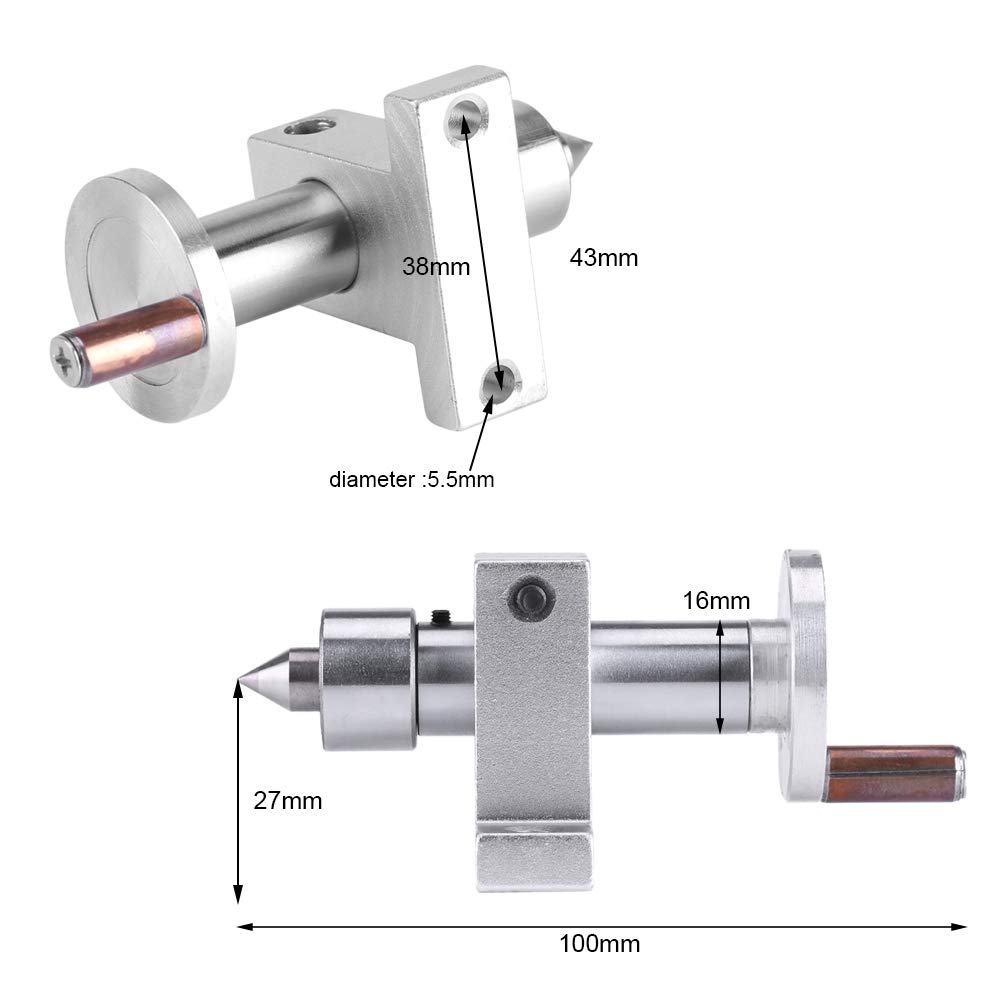 Juego R, Contrapunto, Contrapunto de Torno, Torno de Madera, Mandril de Mini Torno, Centro Vivo de Contrapunto, Cabezal de Torno de Madera Stoke para Máquina de Mini Torno de